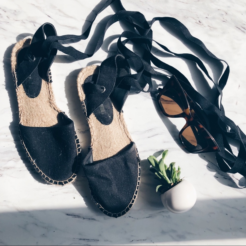 F21 Black Espadrilles | Never Worn!